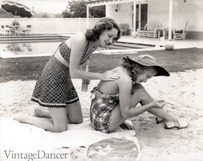 1940s swimsuits