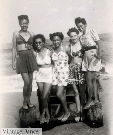 1940s Bathing Suits History, Vintage Dancer