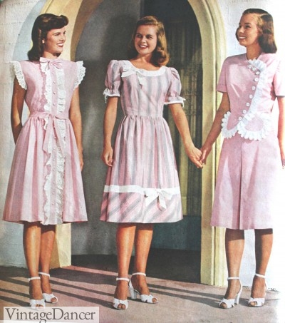1940s teen dresses