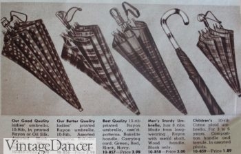 1940s plaid umbrellas