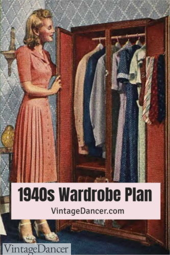 1940s capsule clothing plan wardrobe plan what clothing did women own