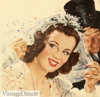 1940s Wedding Dresses &#038; Groom Attire, Vintage Dancer