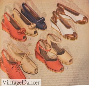 1940s Shoes Styles for Women History