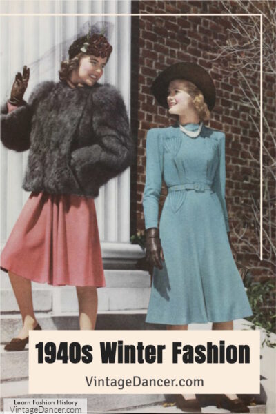 1940s winter fashion fall autumn clothing