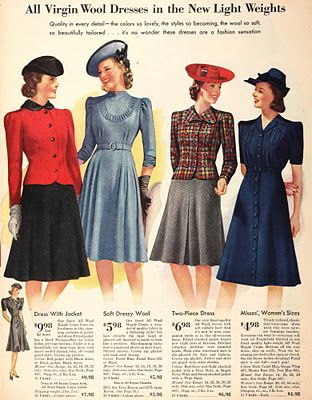 1940-1941 suits with short jackets