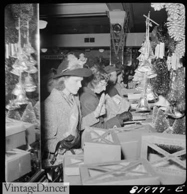 1940s shopping for christmas photo