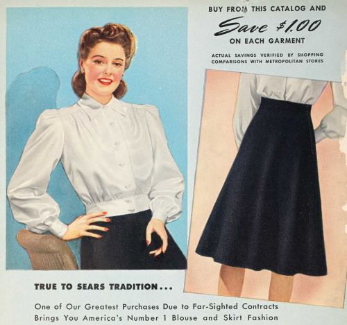 1940s Skirt History: A-Line Classics to Summer Dirndl Skirts