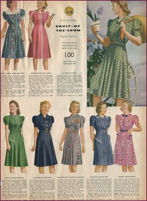 1941 day dresses