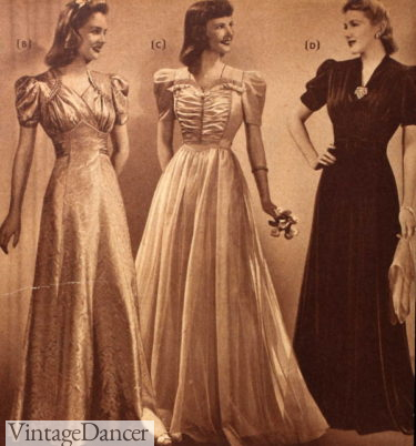 1940's ladies evening dresses 1940's Knitted Dress, Long or Short, Stunning, Digital Download