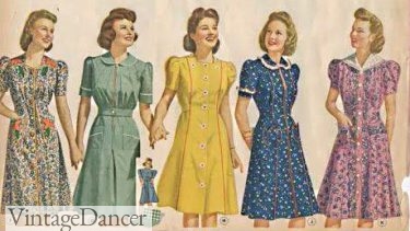 1940s house dresses