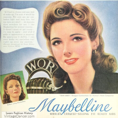 1941 double Victory Rolls hairstyle ad 1940s
