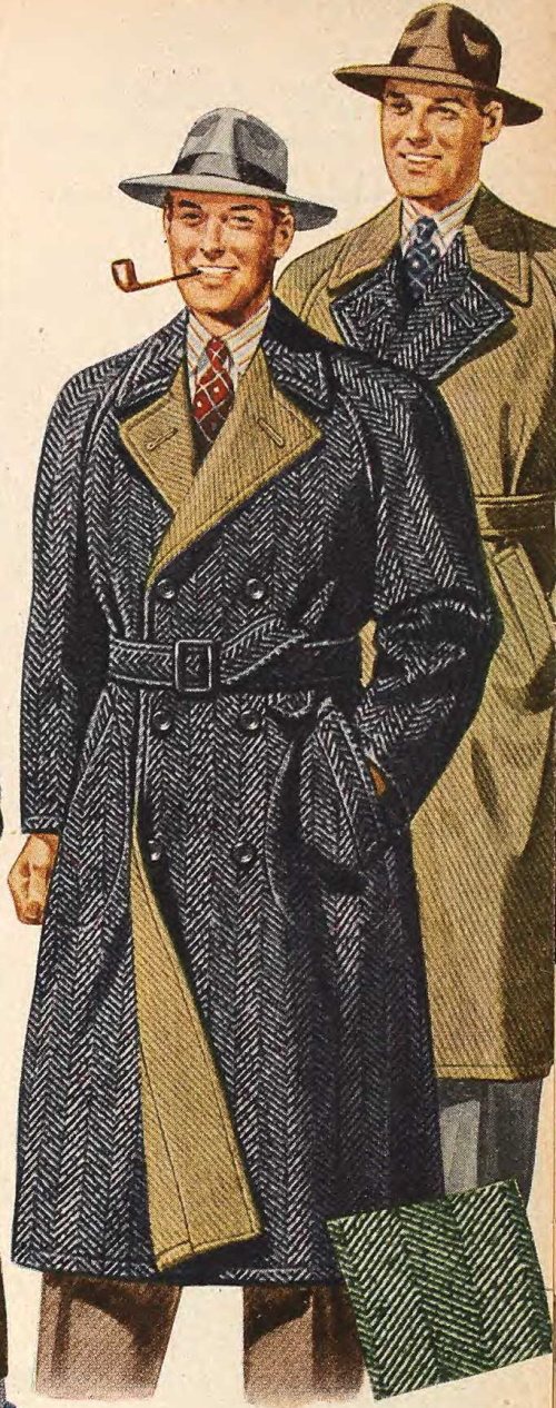 1940s Men's Coats and Jacket Styles & History