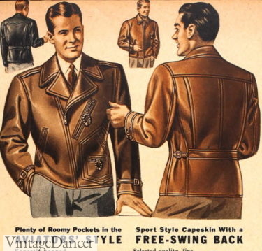 1940s aviator with swing back jacket