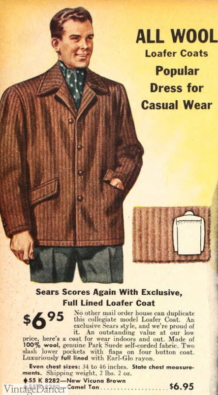 1940s Men's Coats and Jacket Styles & History