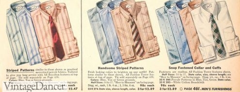 1940s Mens Shirt Styles | Dress Shirts, Casual Shirts, Vintage Dancer