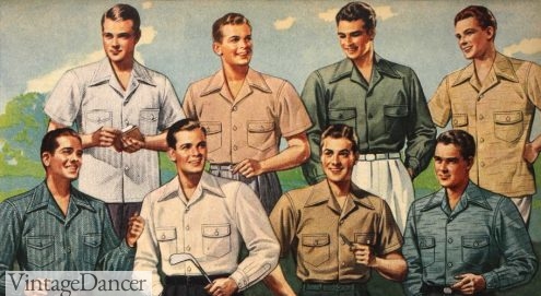 1941 men's casual shirts