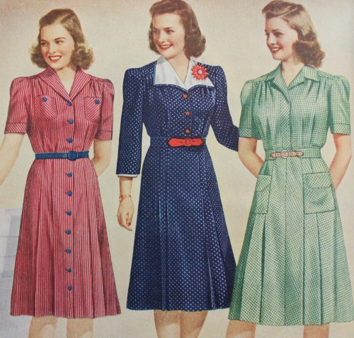 1942 day dresses