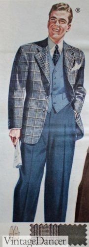 1942 men's sportscoat with blue vest