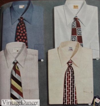 1940's men's neutral dress shirts