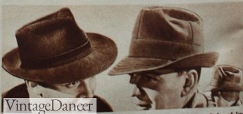 1942 winter weight bucket hats in corduroy and twill with ear flaps