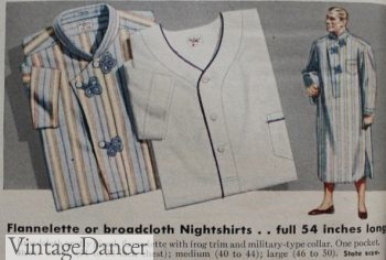 1940s nightshirt sleepwear 1942 pajamas nightgown nightgowns mens robes jackets bed winter