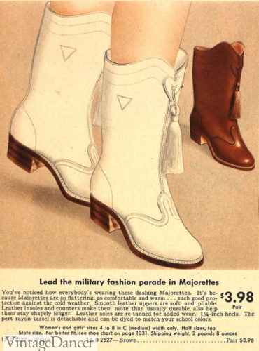 1942 majorette boots