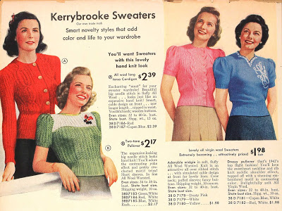 Vintage Sweaters: 1940s, 1950s, 1960s with Pictures