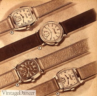 1940s men leather watches during WW2