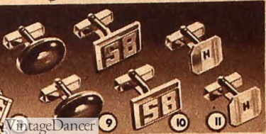 1940s mens cuff links jewelry and accessories