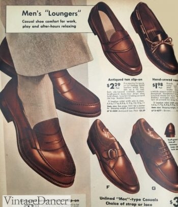 1942 casual mens shoes: loafers, monk straps, slip on, boat shoes