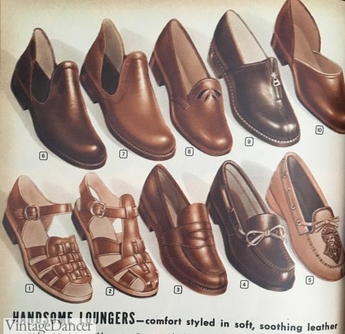 Men's shoes: 1942 casual loafers, slippers and sandals