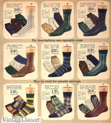 1942 men's socks