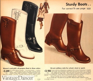 1942 pull on riding inspired boots
