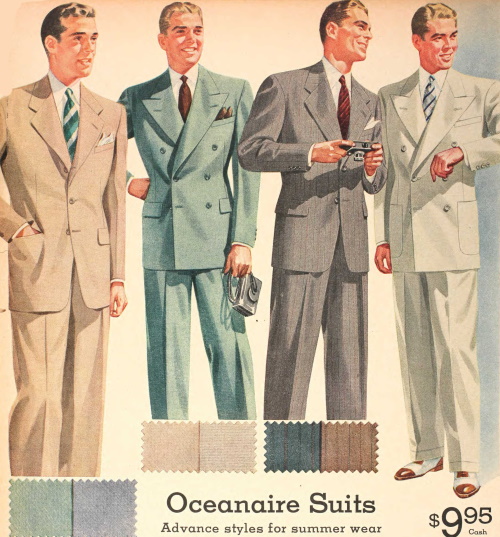 1940s Men’s Fashion Clothing Styles