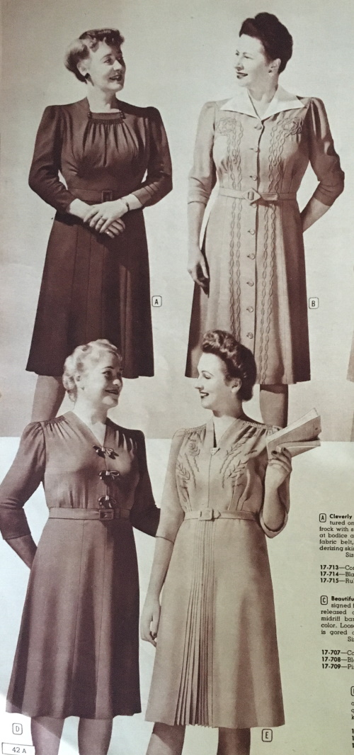 1943 dresses for full figures