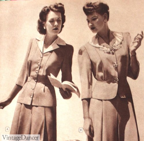 Women's 1940s Victory Suits and Utility Suits