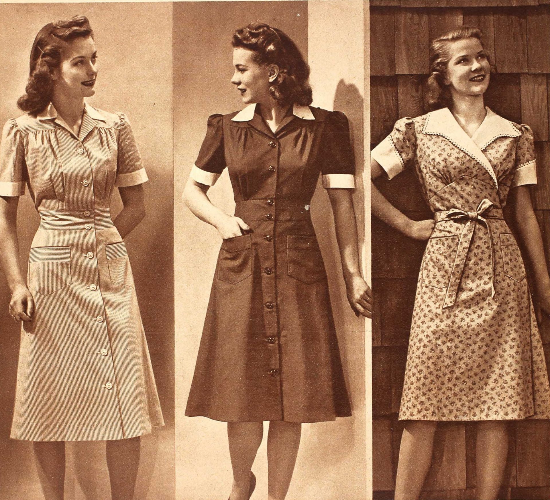 1940s House Dresses, Home Frocks