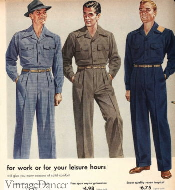 1943 workwear sets mens working class fashion clothing outfits