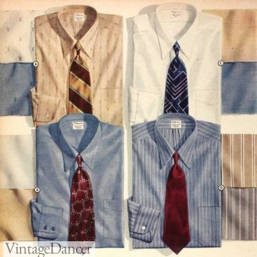 1940s mens broadcloth shirts