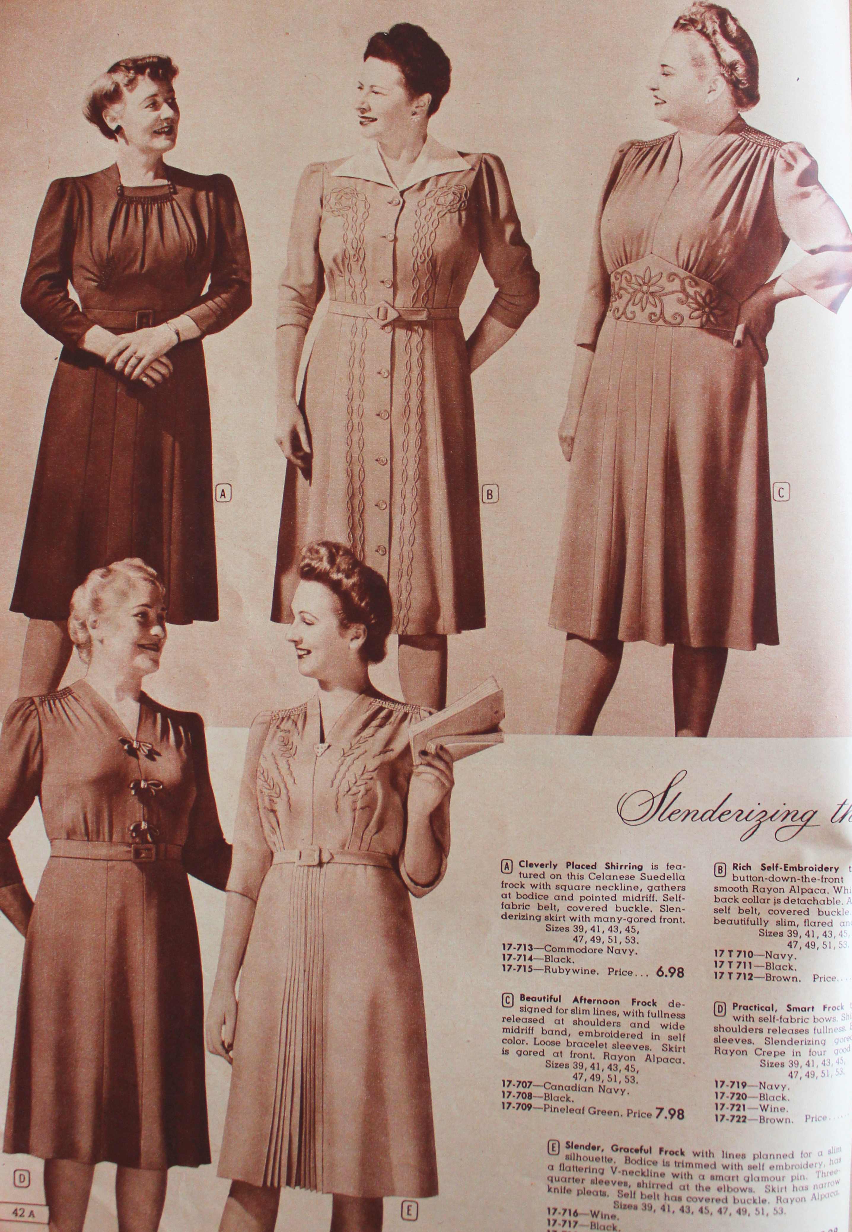 Alert i stedet buket 1940s Plus Size Clothing: Dresses History