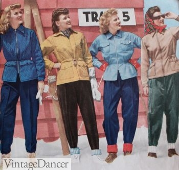 1943 winter ski jackets