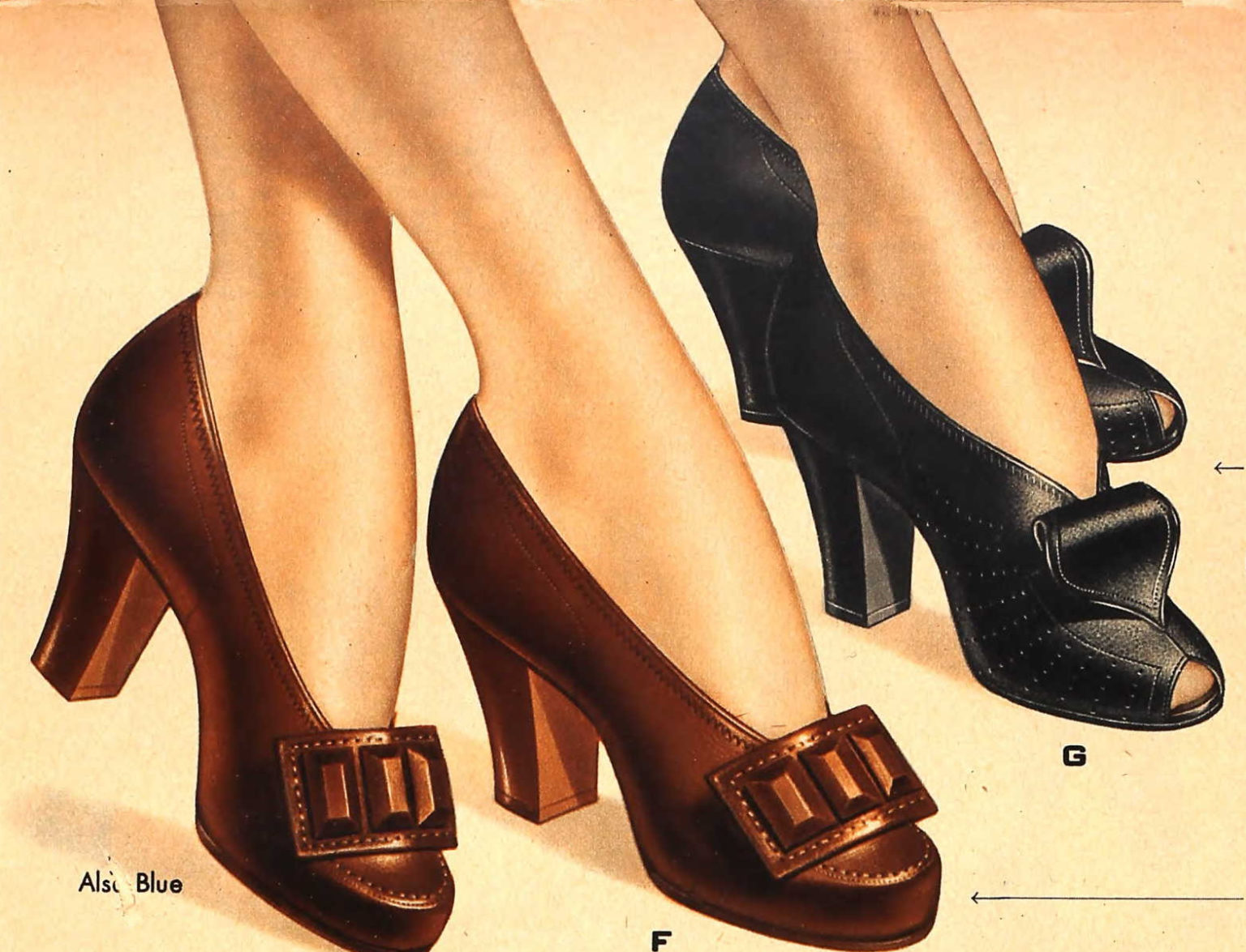 1940s Shoes Styles for Women History