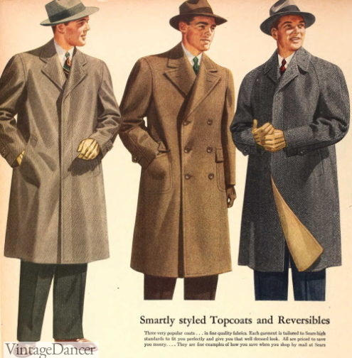 1940s mens overcoats 1943 short topcoats