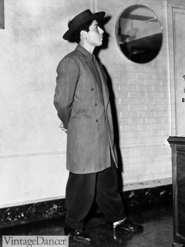 1943 young Zoot Suit wearing youth with pork pie hat