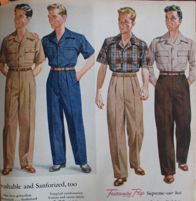 1940s Teenage Fashion for Boys and Young Men