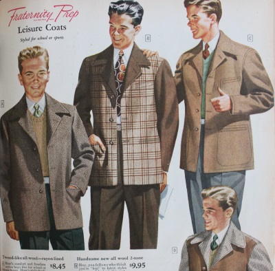 1940s Teenage Fashion for Boys and Young Men