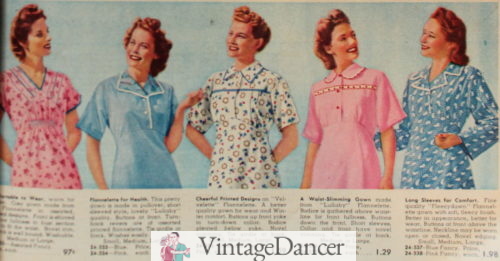 1944 flannel nightgowns
