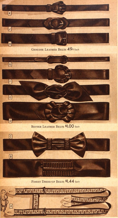 A History of Belts 19201960 for Women
