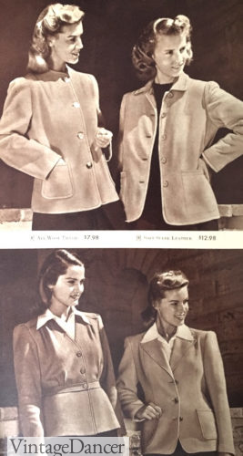 1940s semi-casual summer jackets