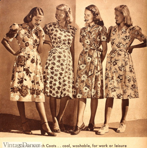 1944 brunch coats house dresses robes summer